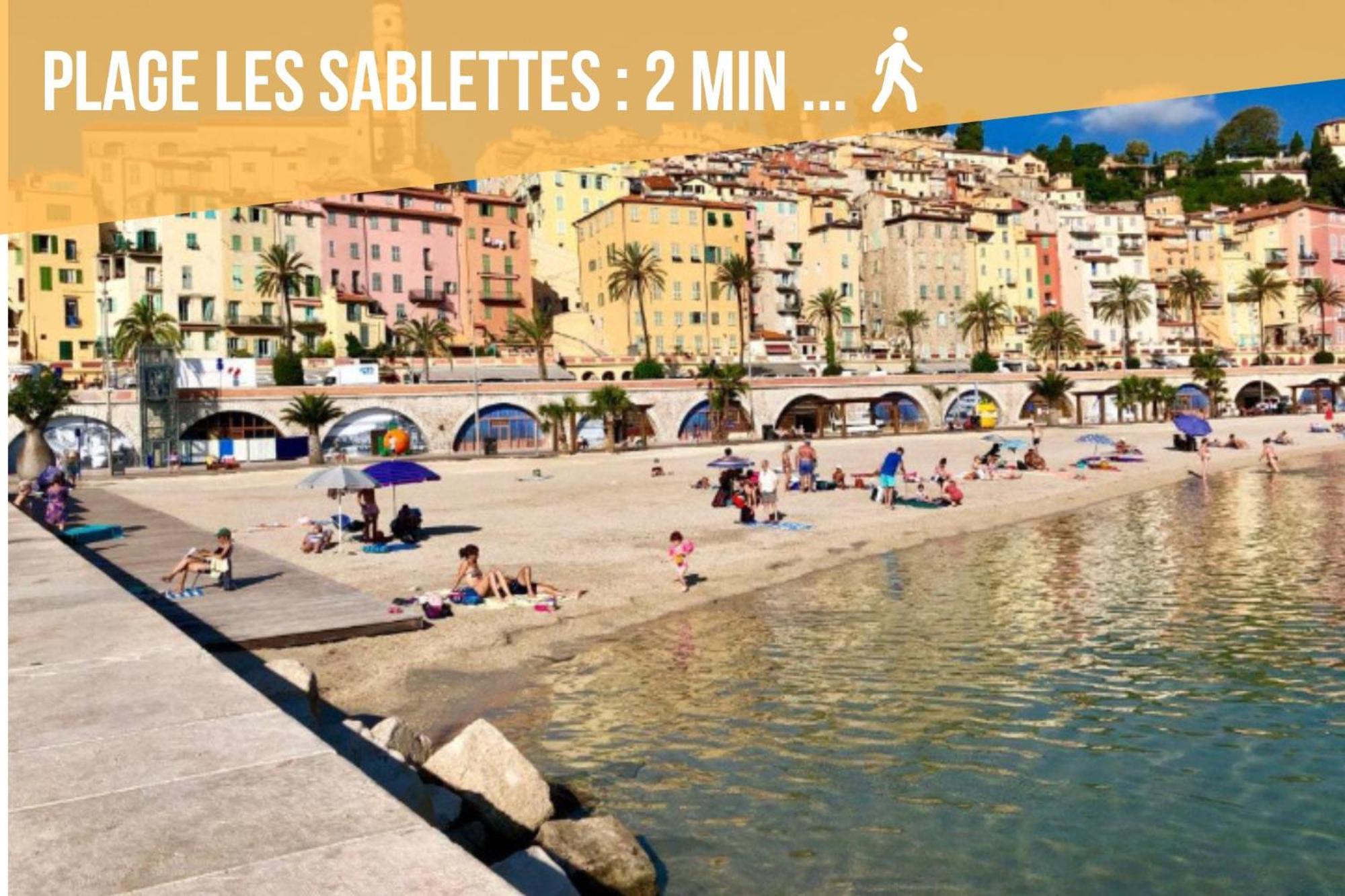 Ou Mentounasc - Duplex Vieille Ville Menton - Free Parking Exteriör bild